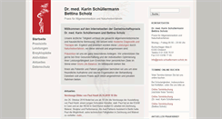 Desktop Screenshot of praxis-schuellermann-scholz.de