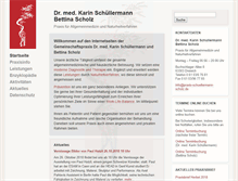Tablet Screenshot of praxis-schuellermann-scholz.de